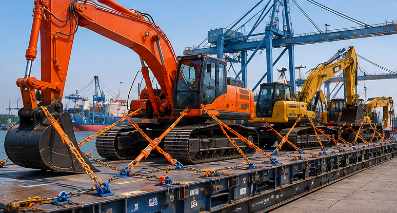 Construction Equipment Lashing Services